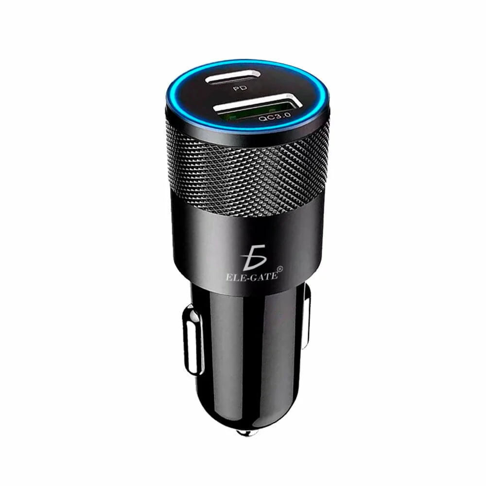Cargador de coche usb de carga rápida qc3.0+pd tipo c -ch.82