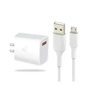 Cargador de carga rápida, 18w, con cable de micro v8 ch.91.v8