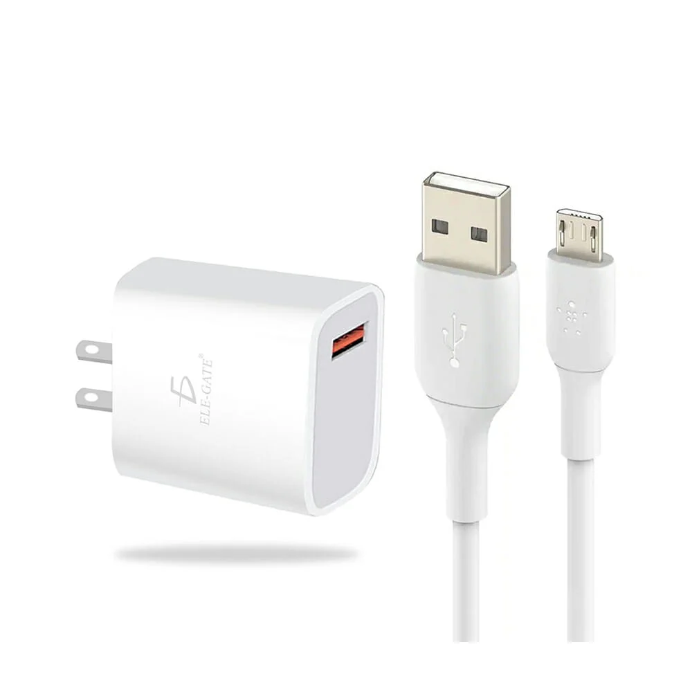 Cargador de carga rápida, 18w, con cable de micro v8 ch.91.v8