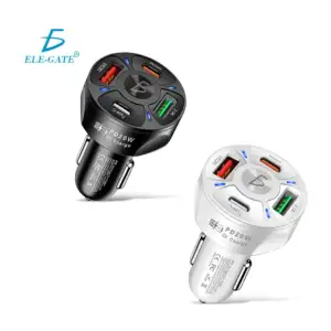 Cargador / plug 4 en 1 para carro, con 2 puertos usb de carga rápida …