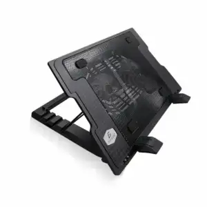 Base plástica enfriadora para laptop, con 2 ventiladores y posición a…
