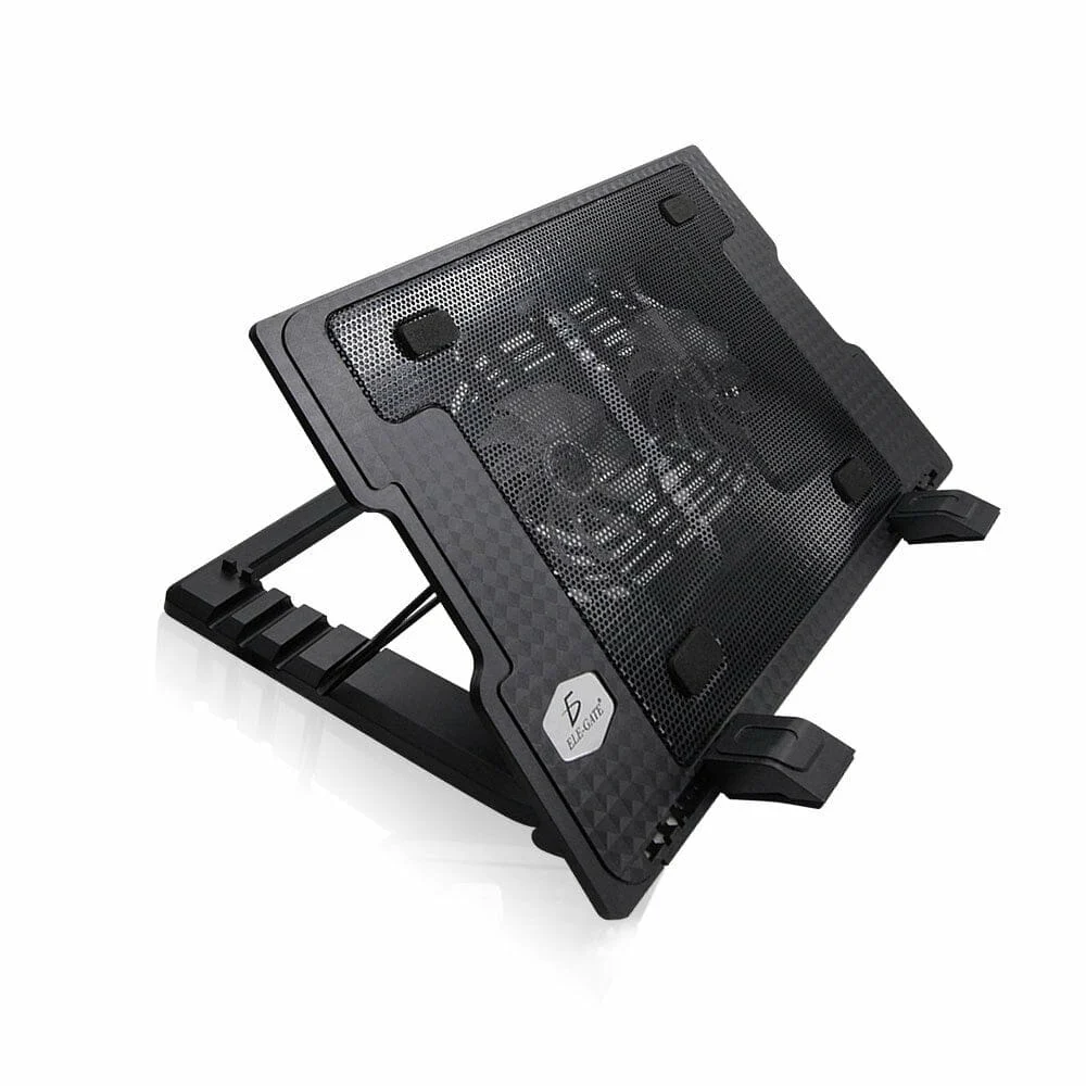 Base plástica enfriadora para laptop, con 2 ventiladores y posición a…