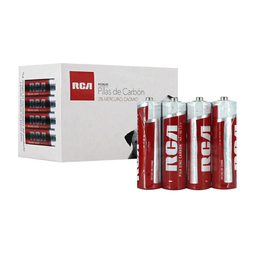 Caja con 24 pilas baterías rca doble a de carbón 1.5v / r-clr624s / /…