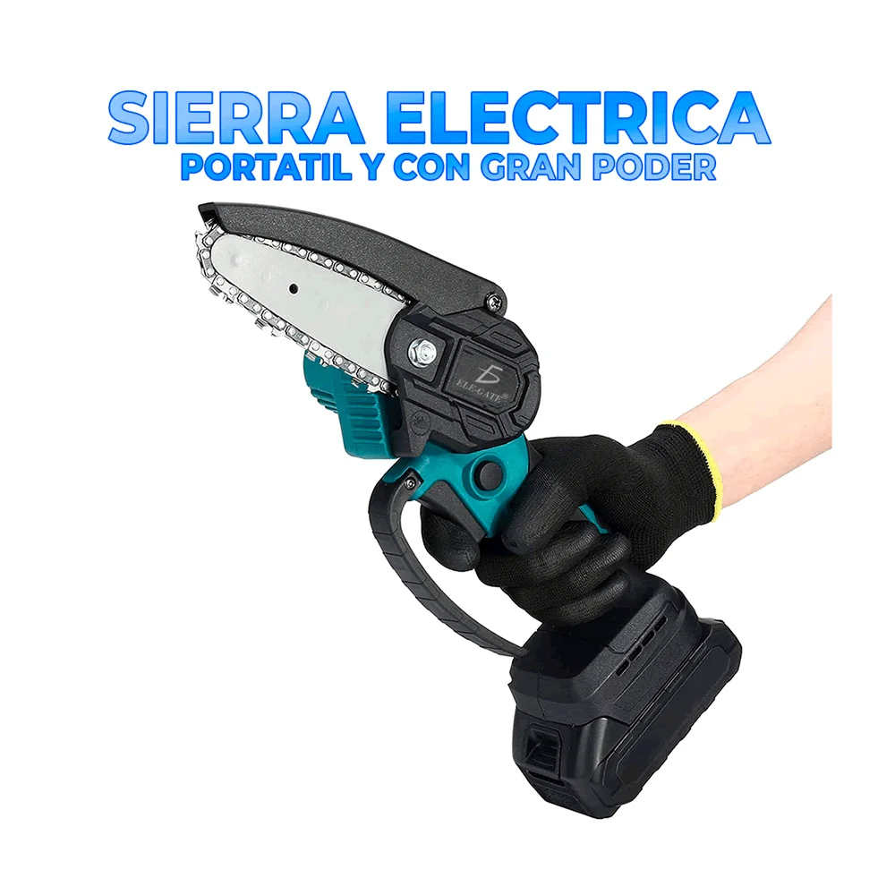 Kit motosierra eléctrica de mano + estuche y accesorios / con.98