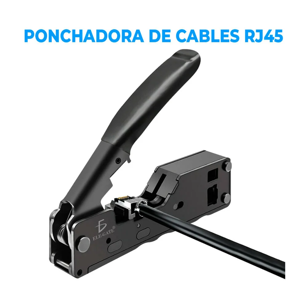 Pinzas metálicas ponchadoras ele-gate para cable rj45 cat5, cat6 o ca…