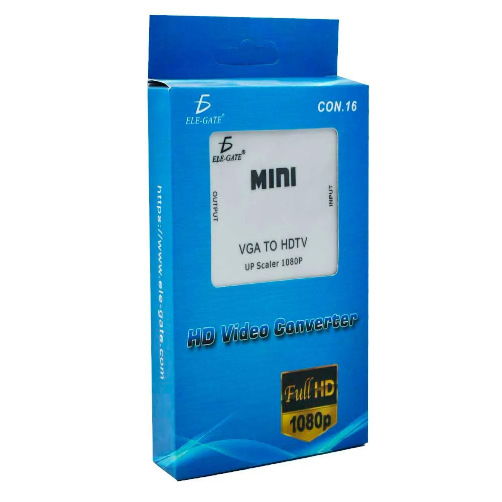 Mini convertidor adaptador de señal vga a hdmi 1080p tv