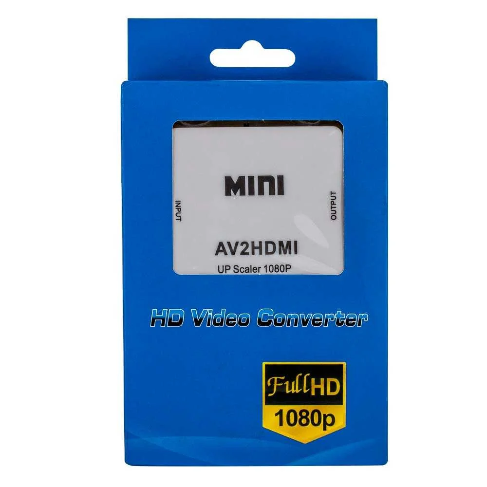 Convertidor adaptador de señales de video av a hdmi con ampliación ha…