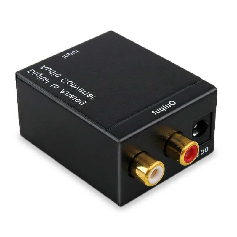 Convertidor de audio digital a análogo, óptico RCA compuesto, multifu…