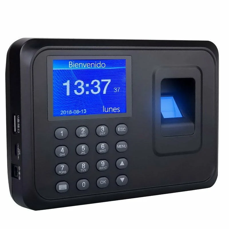 Reloj con checador biométrico de huella digital montable / con.41
