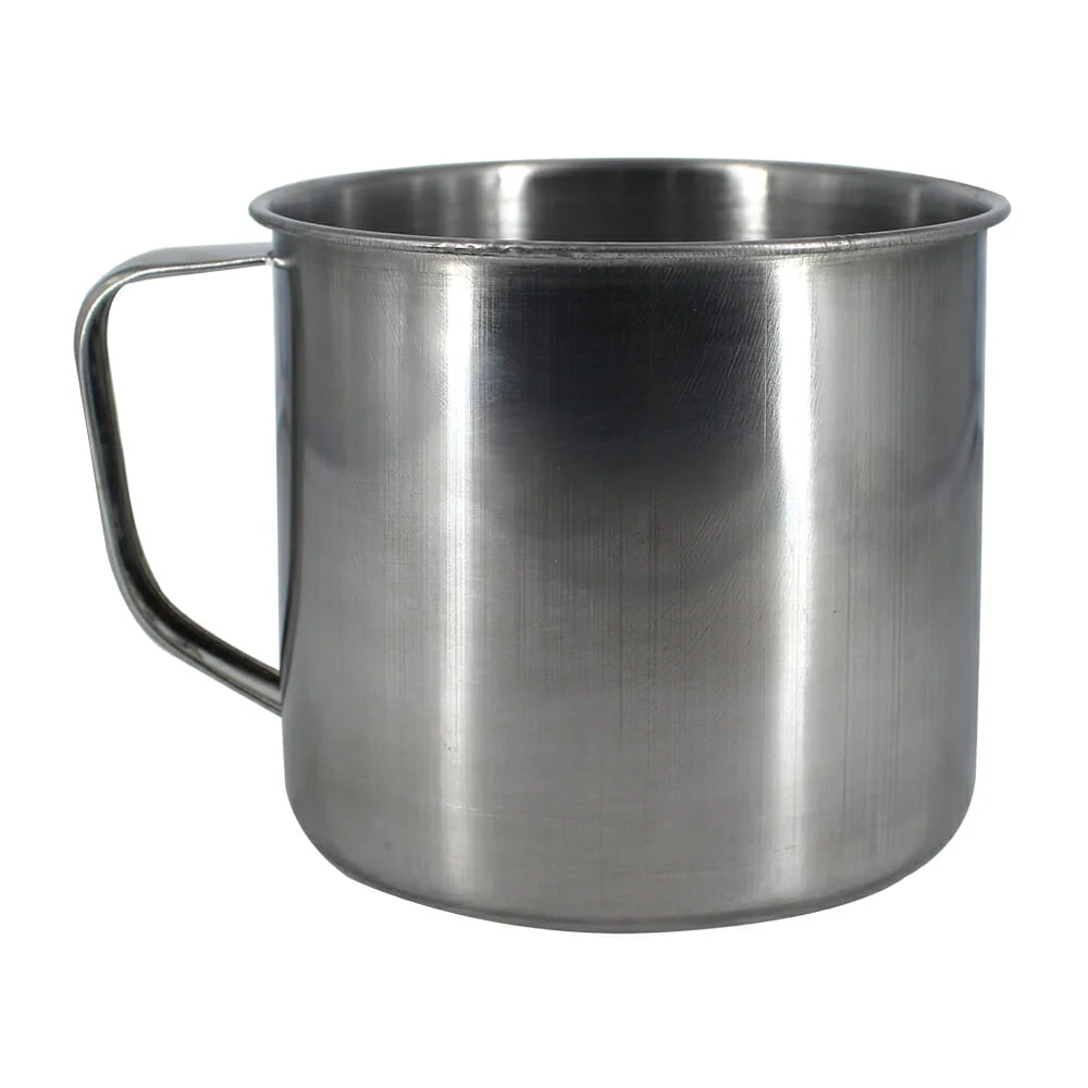1pza Pocillo tazón de acero inoxidable con agarradera 12x10cm / cup12…