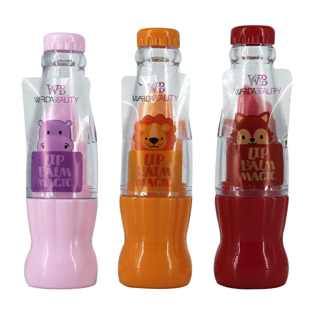 1pza Bálsamo labial mágico con diseño de botella de refresco, varieda…