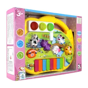 Piano interactivo de juguete con luz y sonido de animales / caricatur…