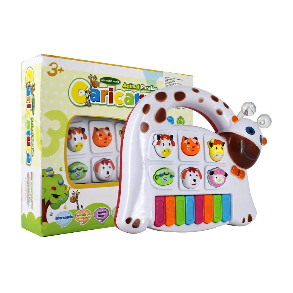 Piano interactivo de juguete con sonido y diseño de animales / cy-608…