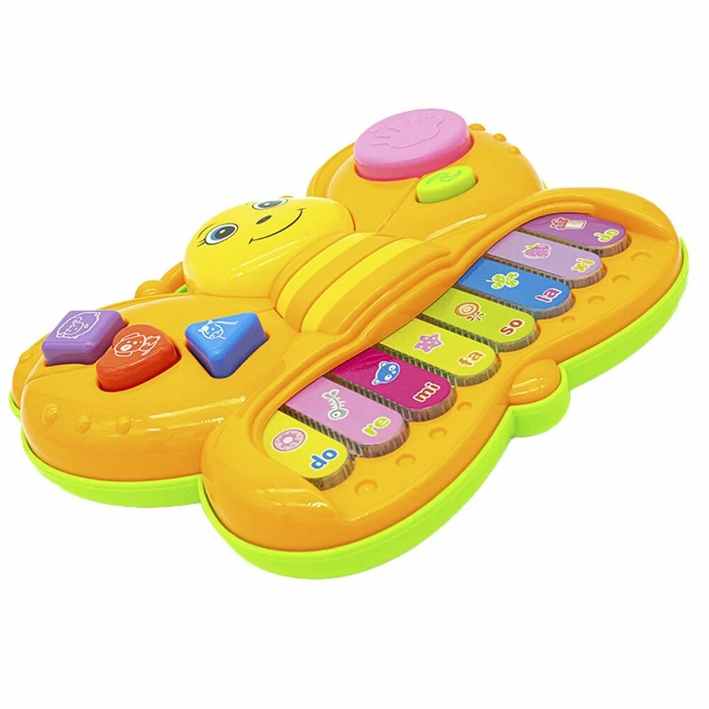 Piano interactivo de juguete en forma de mariposa con sonido / piano …