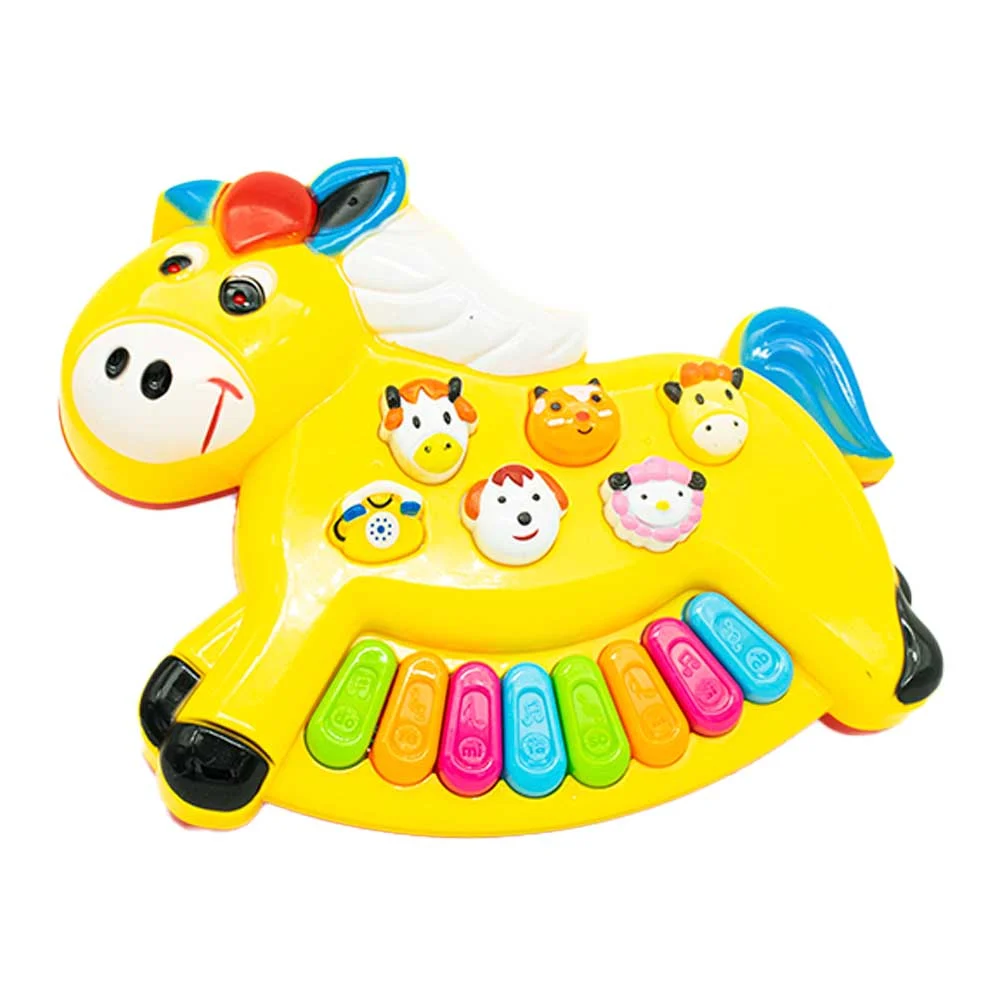 Piano interactivo de juguete en forma de animales con luz y sonido / …