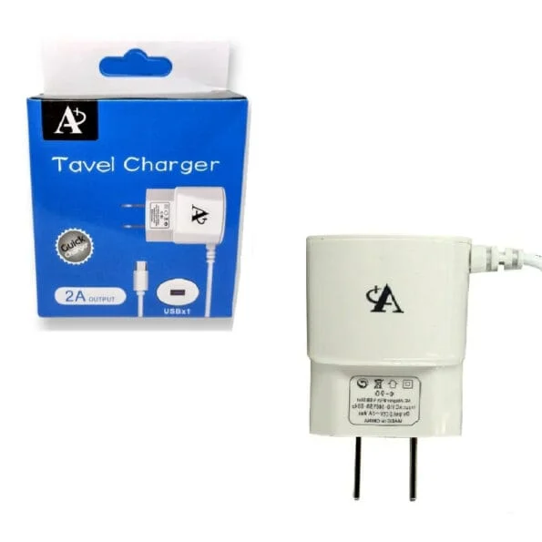 Cargador V8 con puerto USB