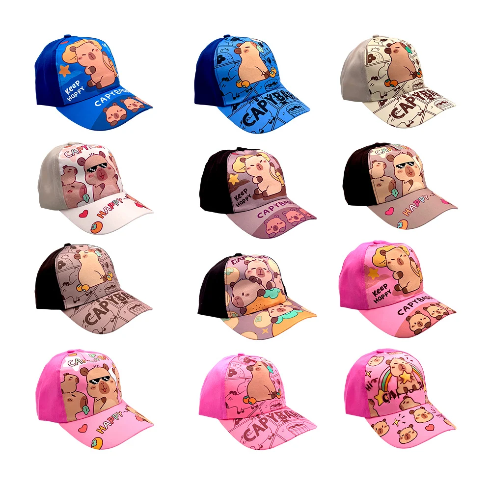 Gorra cachucha ajustable infantil con estampado de capibara, variedad…