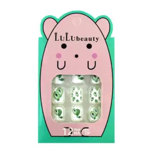 Caja con 12 uñas postizas pequeñas, variedad de diseños / lulu beauty…