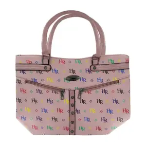 Bolsa hr de mano con estampado tipo monograma con varios compartiment…