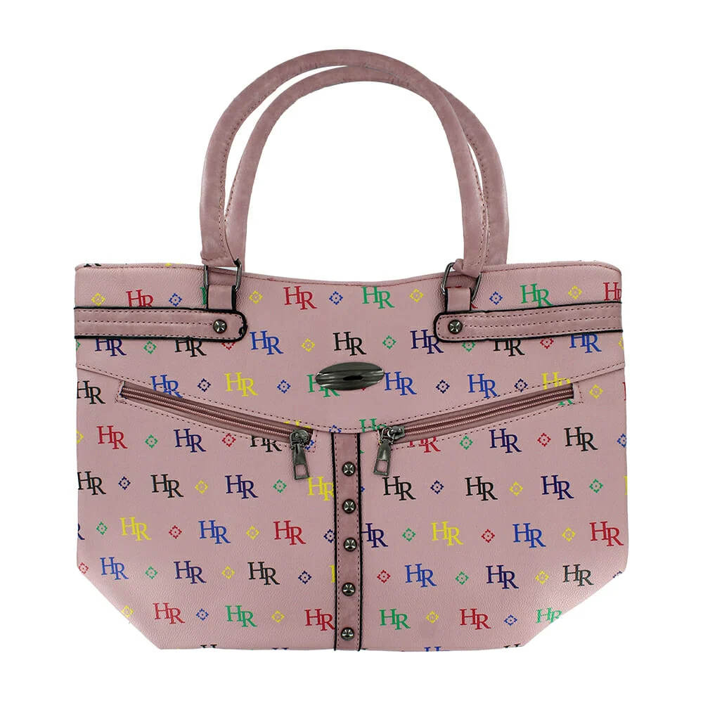 Bolsa hr de mano con estampado tipo monograma con varios compartiment…
