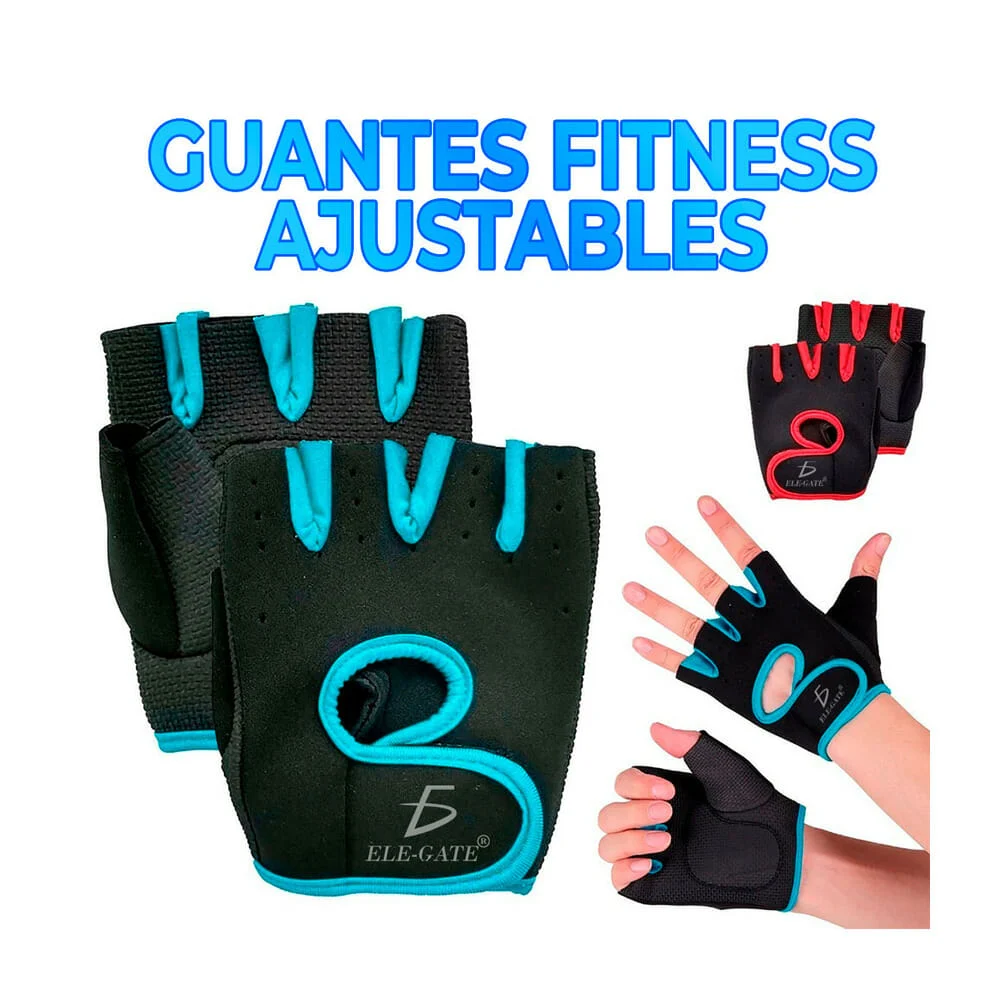 Par de guantes fitness acolchonados con velcros ajustables, variedad …