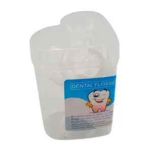 Bote transparente en forma de corazón con 30 palillos de hilo dental,…