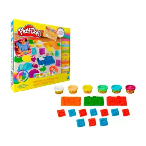 Set de 6 masas play doh con diferentes moldes de silicón para crear f…