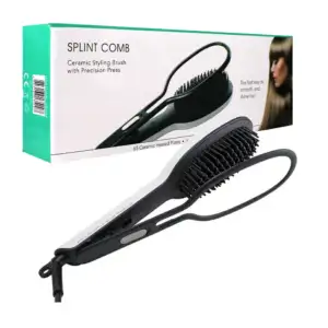 Cepillo alaciador de cabello con pinza para sujetar / el- 29