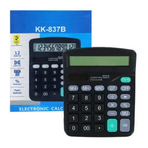Calculadora electrónica grande de 12 dígitos para operaciónes básicas…
