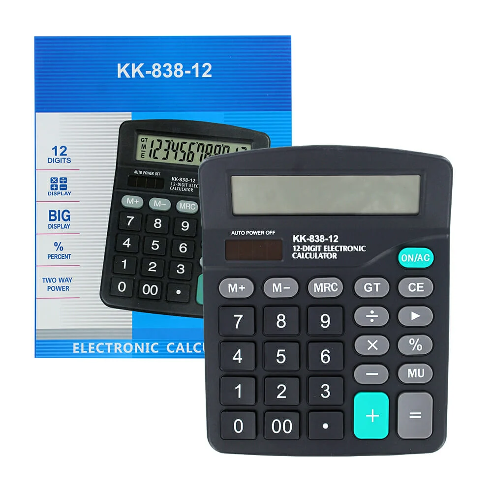 Calculadora electrónica grande de 12 dígitos / kk-838-12 / kk-838-12s…