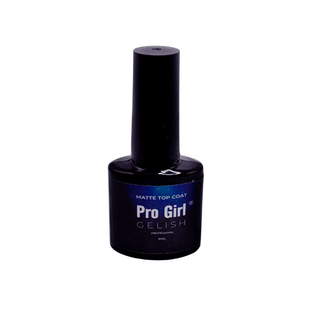 1pza esmalte en gel transparente pro girl matte top coat para las uña…