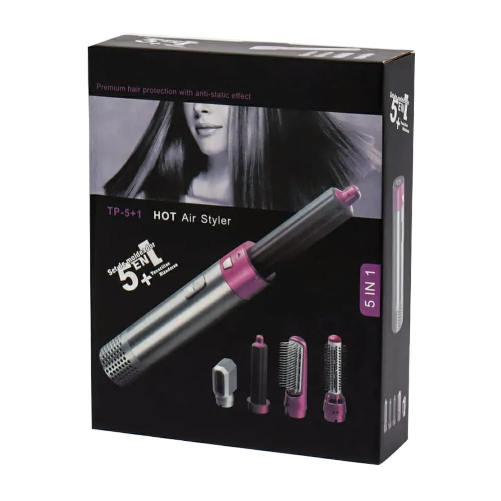 Cepillo moldeador 5 en 1 con 5 cabezales intercambiables para cabello…