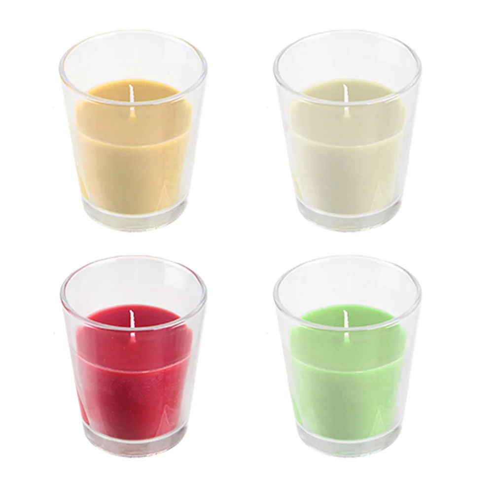 1pz vela aromática en vaso de vidrio, 6.2cm, variedad de aromas / f42…
