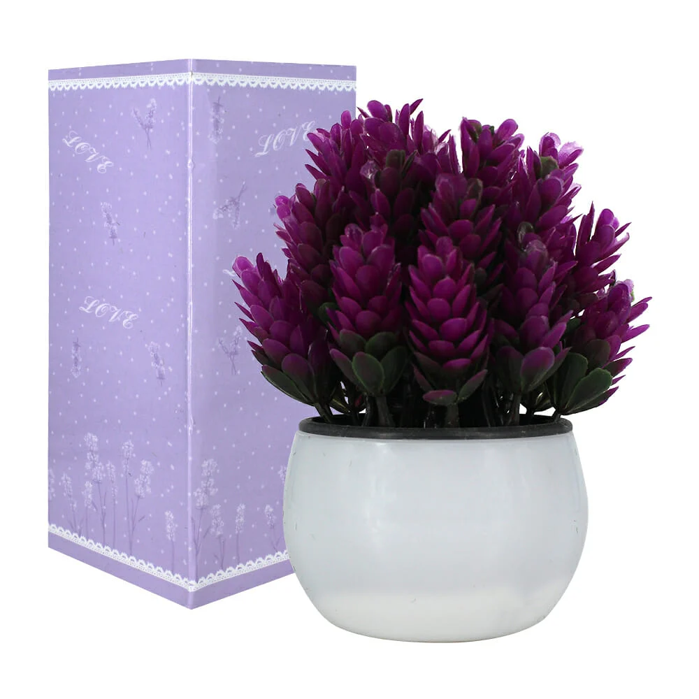 1pza Maceta decorativa con plantas artificiales / fac9311