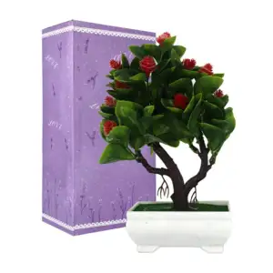 Maceta decorativa con flores artificiales / hl-fac9447 / R1150