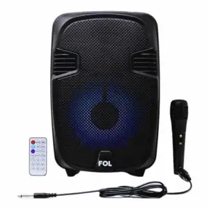 Bocina inalámbrica fol pequeña, con micrófono, control remoto, puerto…