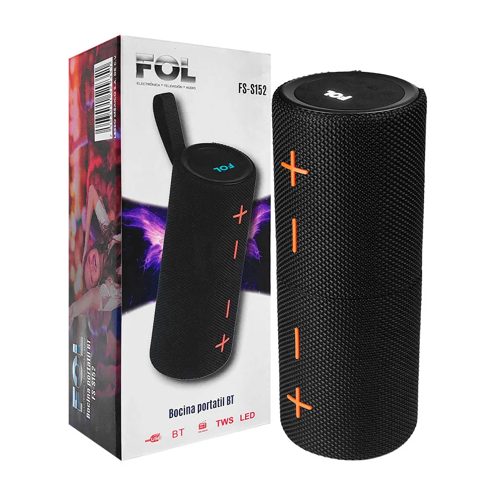 Bocina desmontable cilíndrica pequeña portátil con conexión bluetooth…