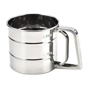 Taza colador metálico redondo con capacidad para 250 gramos / fs50