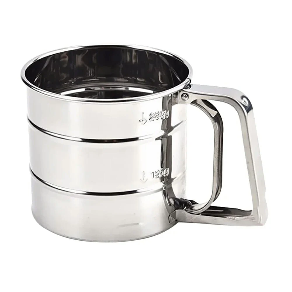 Taza colador metálico redondo con capacidad para 250 gramos / fs50