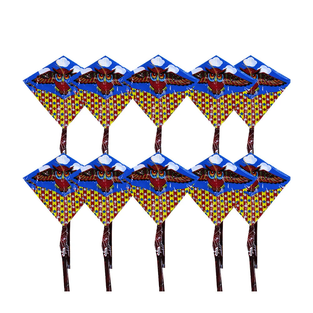 Paquete con 10 papalotes cometas de plástico con diseño estampado 30x…