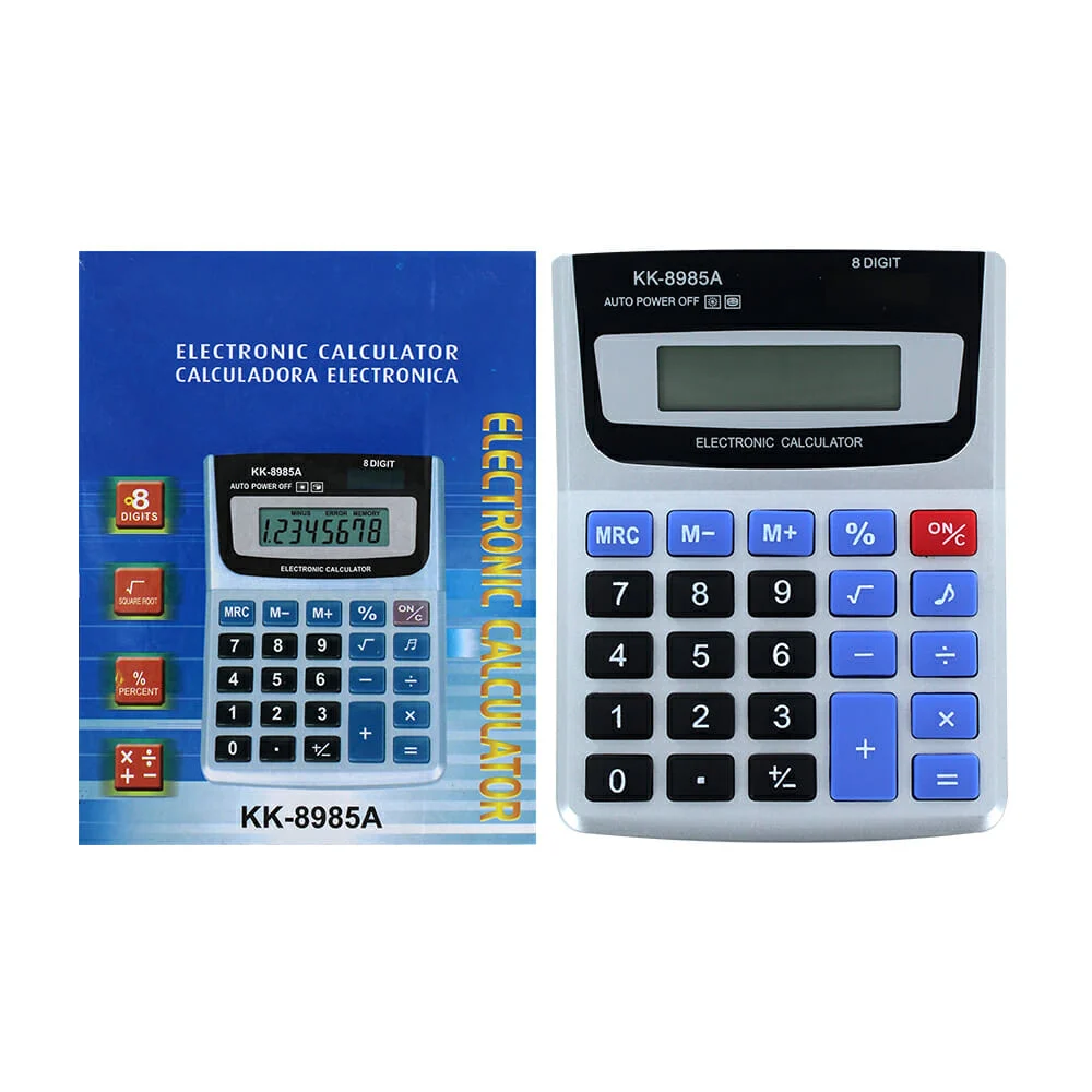 Calculadora electrónica con pantalla digital de 8 dígitos / kk-8985a …
