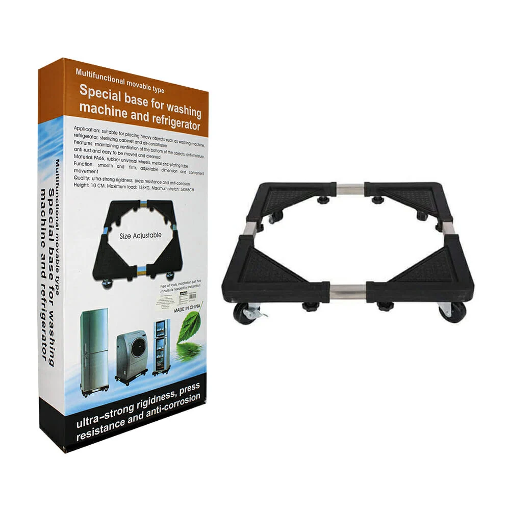Base móvil multifuncional ajustable con 4 ruedas giratorias 138kg / 5…