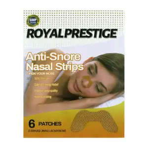 Paquete con 6 parches anti ronquidos / anti-snore nasal strips / ze-0…