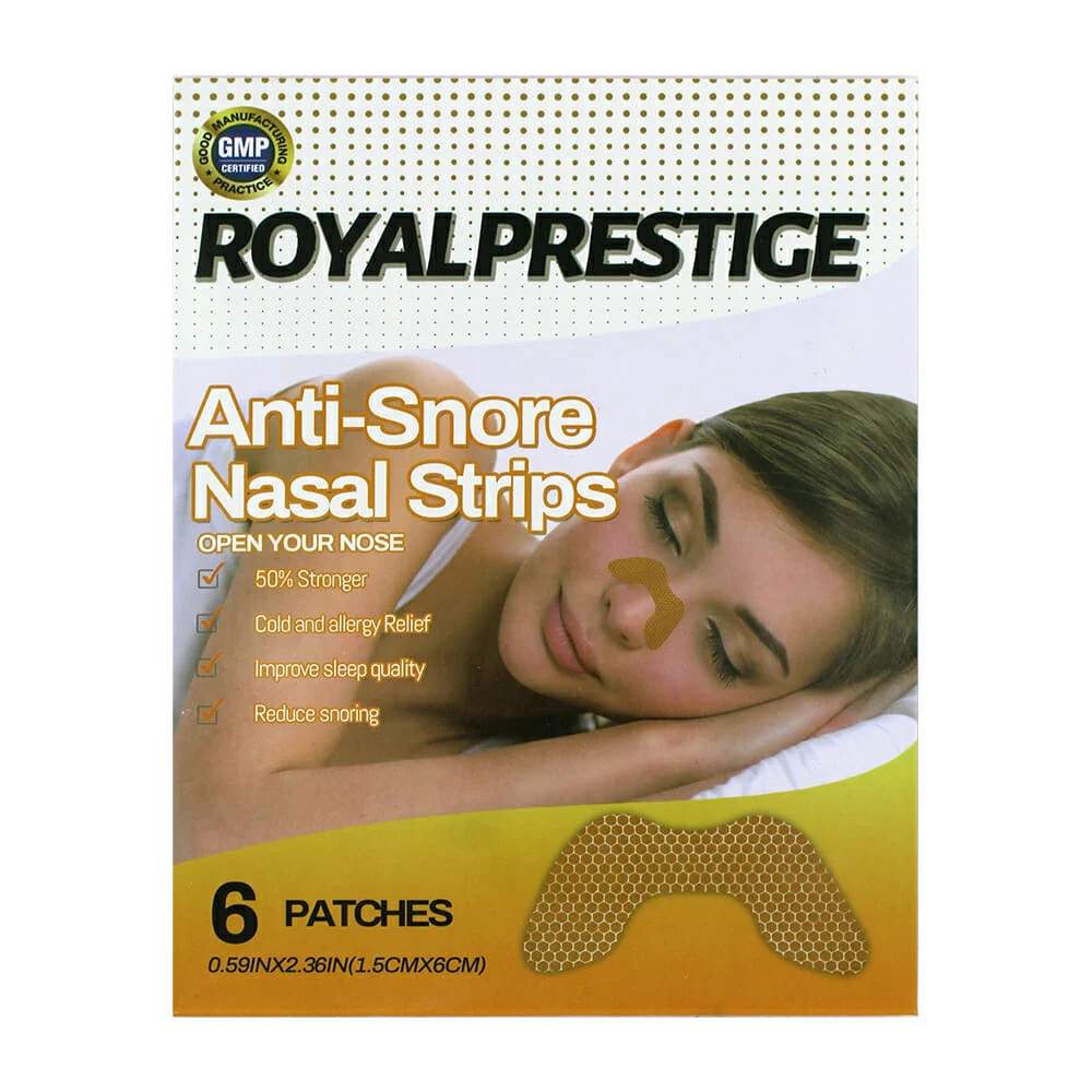 Paquete con 6 parches anti ronquidos / anti-snore nasal strips / ze-0…