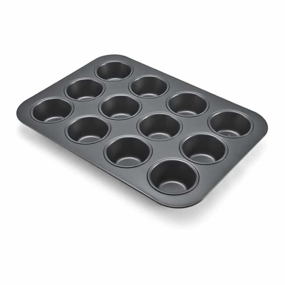 Molde metálico antiadherente para hornear 12 cupcakes de 35x26.5cm / …