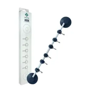 Organizador adhesivo con 6 ganchos para utensilios de cocina gh6727