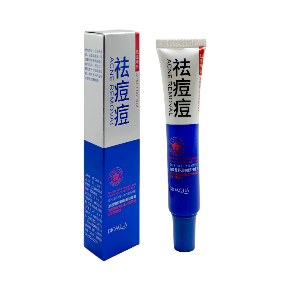 Tubo de crema facial 30g, con extractos naturales para el tratamiento…