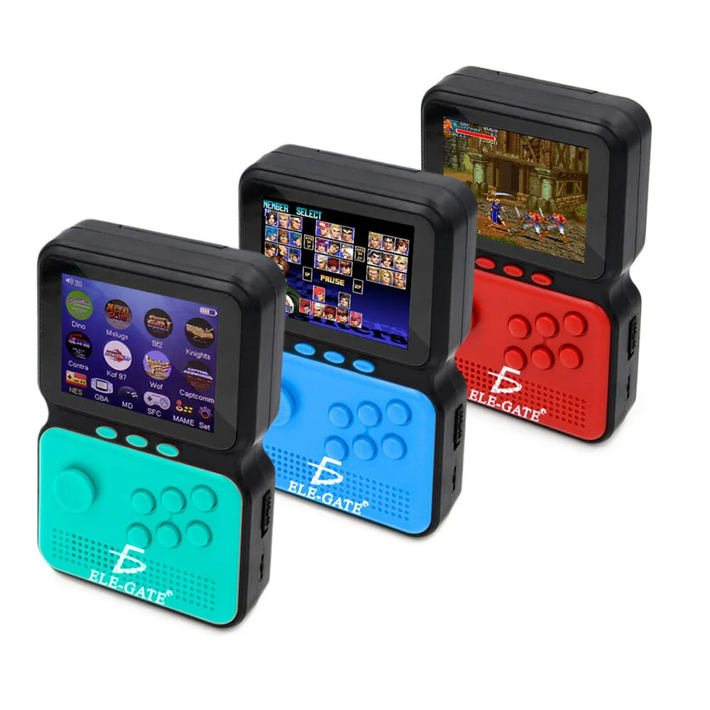 Consola retro pequeña recargable con 900 juegos, variedad de colores …