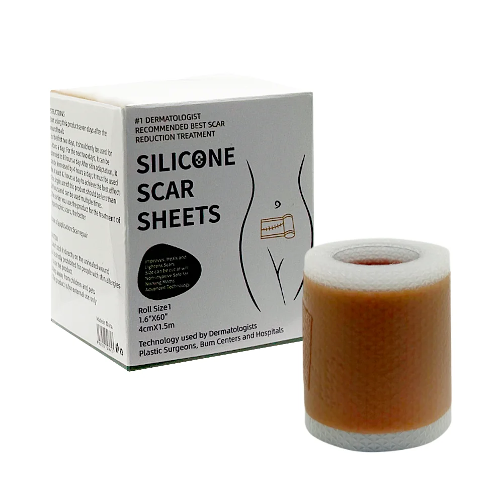 Rollo de cinta de silicona para cicatrices, 4cm x 1.5m / silicone sca…