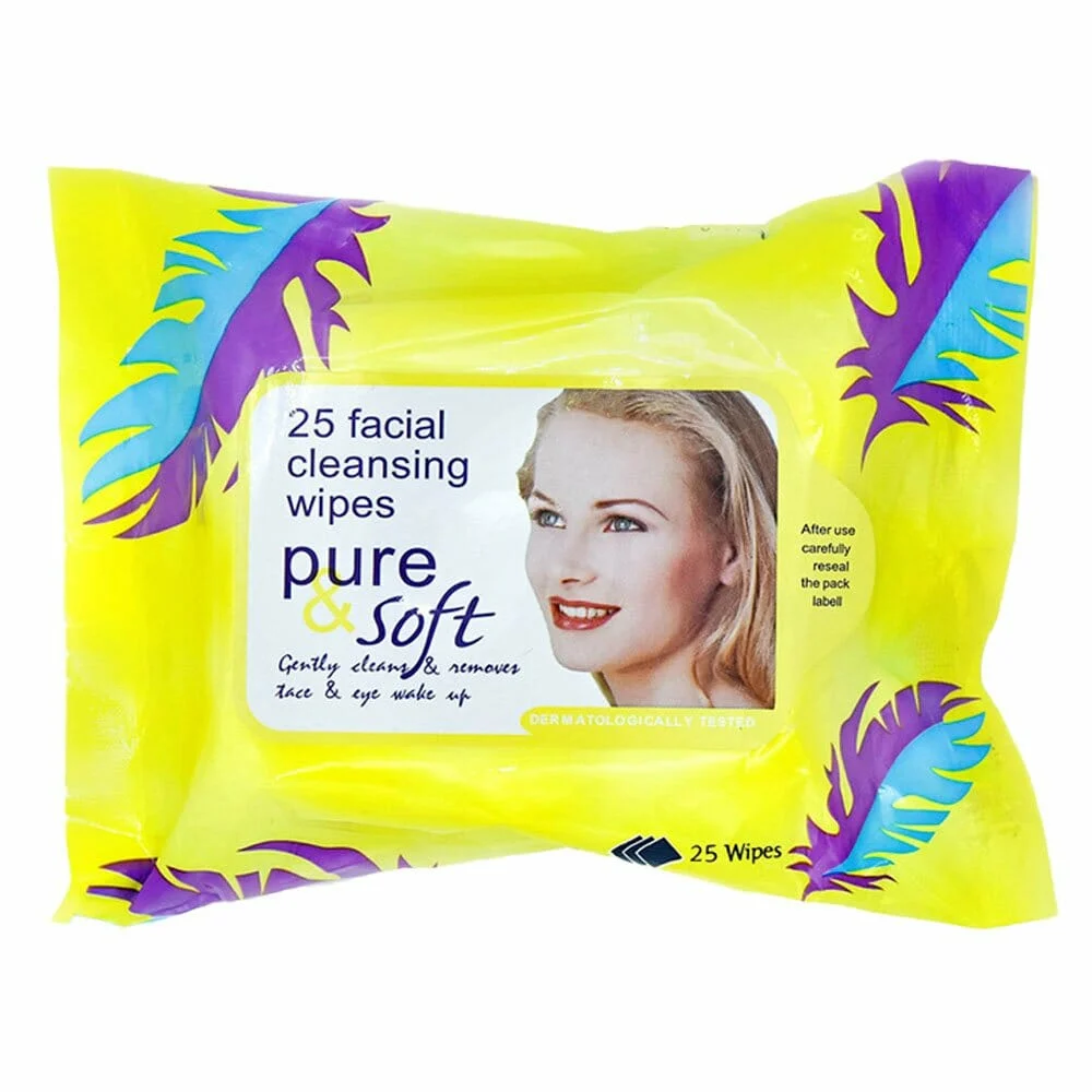 Paquete con 25 toallas faciales desmaquillantes / 133 / pure soft / x…
